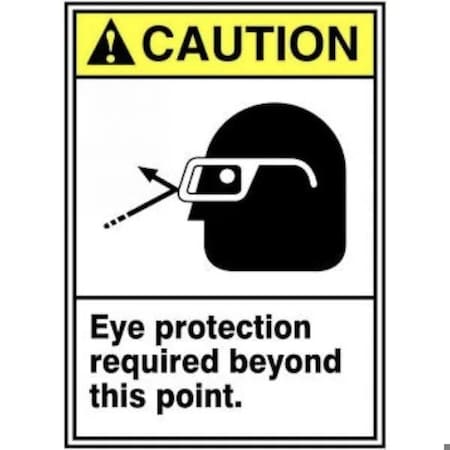 Accuform ANSI CAUTION SAFETY SIGN EYE MRPE637VS MRPE637VS